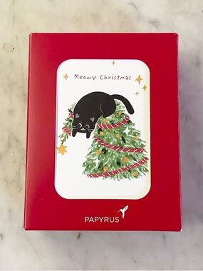 Papyrus “Meowy Christmas” Boxed Cards with Envelopes